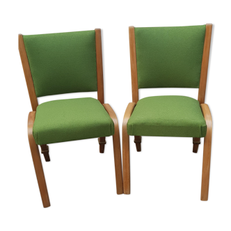 Pair of Bow wood Steiner chairs