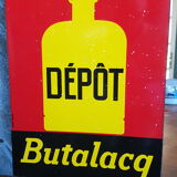 Butalacq enamelled plate