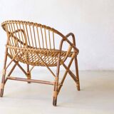 Bamboo & rattan armchair from the 1960s