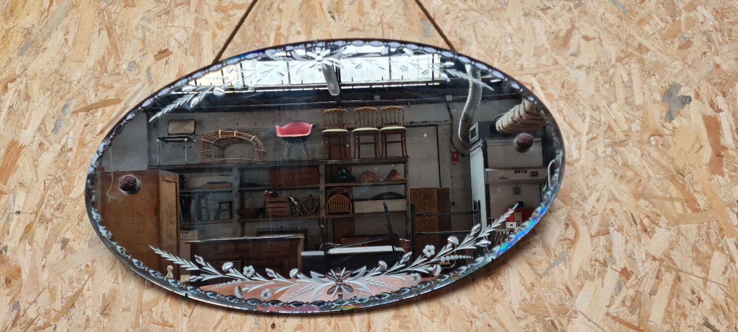 Miroir biseauté art deco
