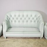 2 seater sofa in Valdichienti leather, 80s