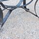 Coffee table from the 70s in wrought iron glass top bec de corbin