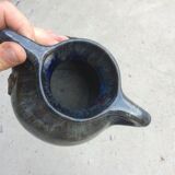 Sandstone vase enamelled art studio Jack Labrec