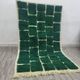 Tapis en laine pure fait main traditionnel vert traditionnel 1,5/2,5 m