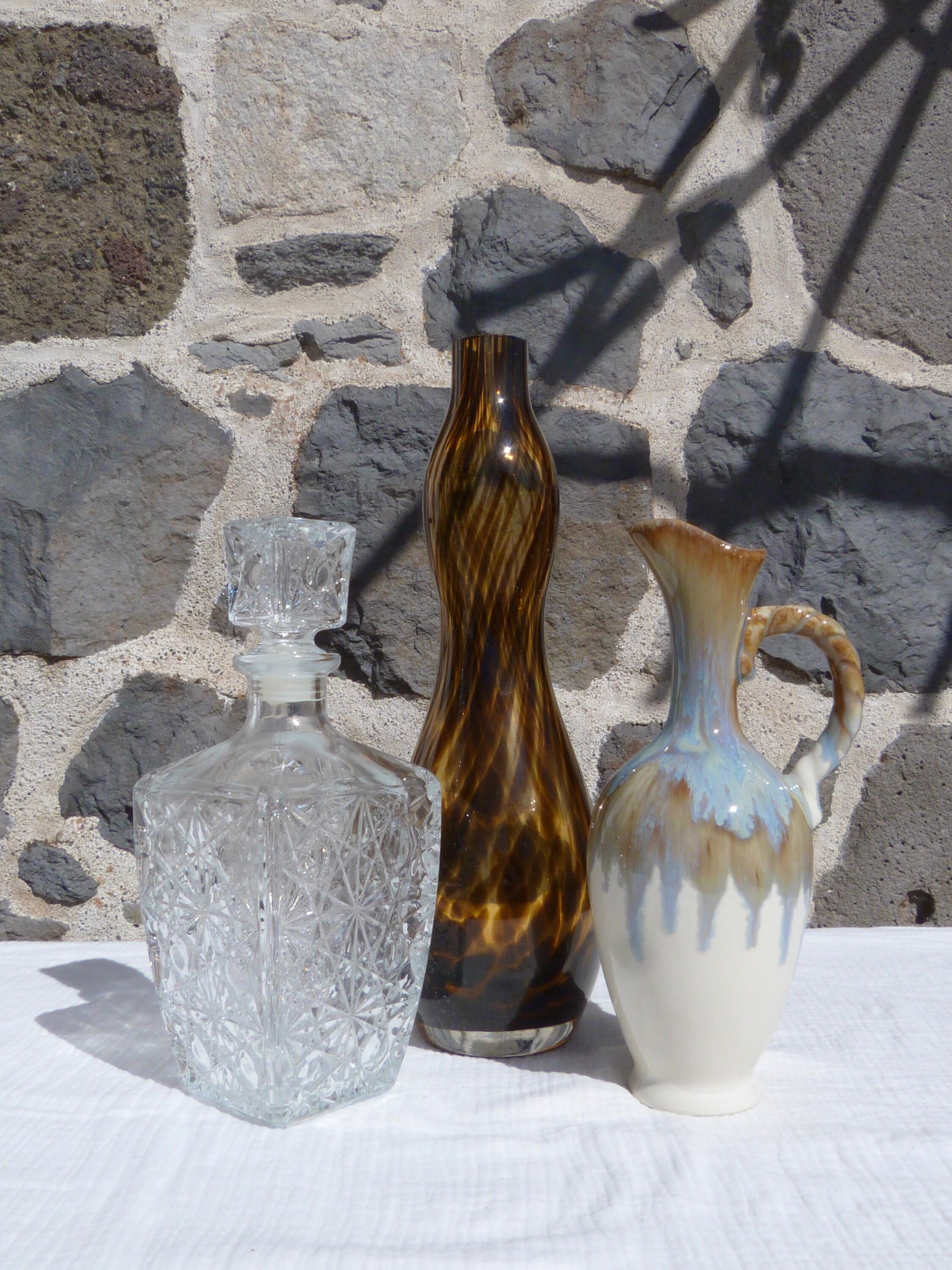 Murano turtleshell glass vase