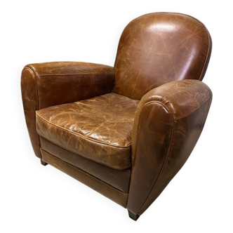 Leather club chair
