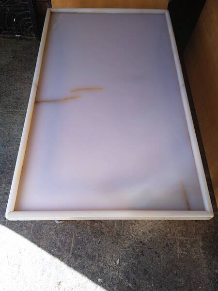 chrome metal and onyx marble coffee table, 1970s