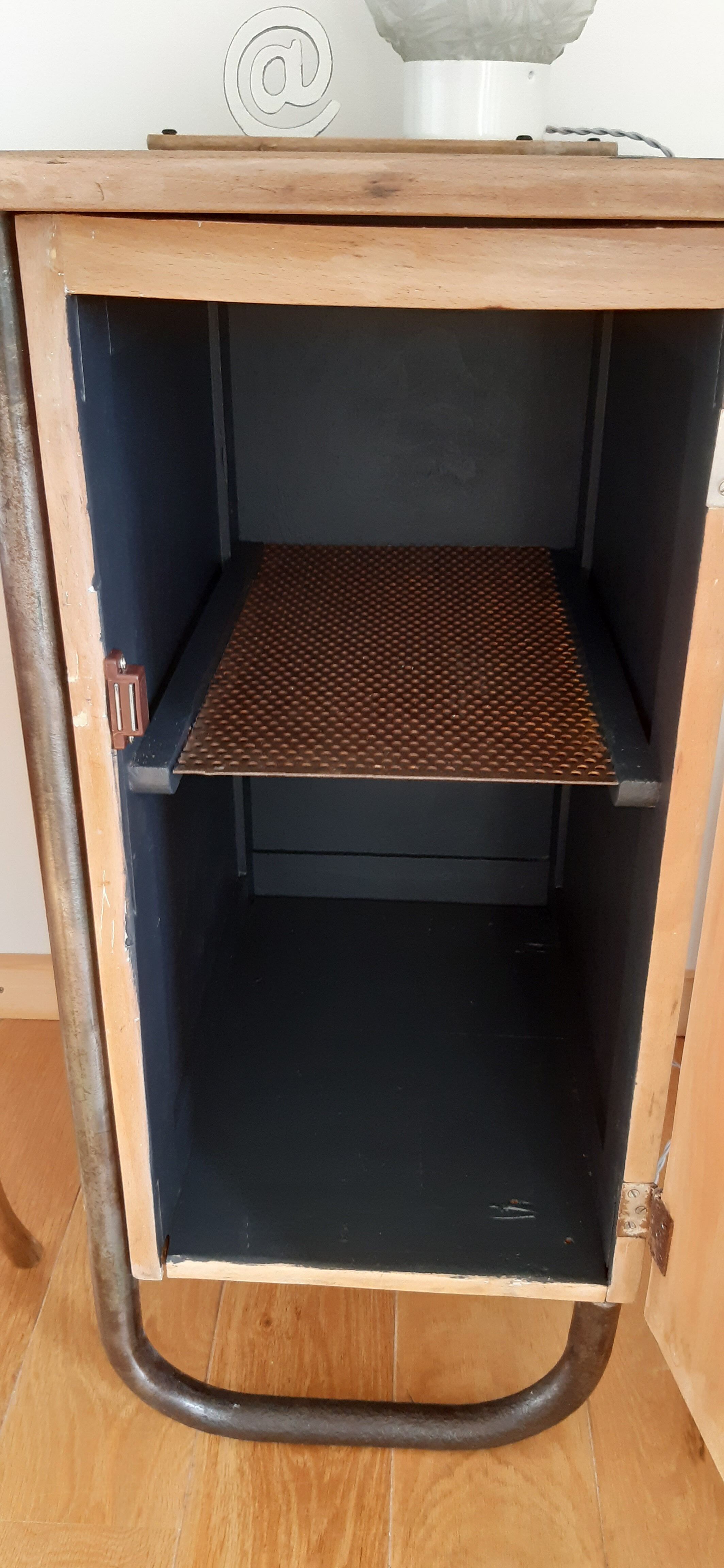 Old metal and wood desk