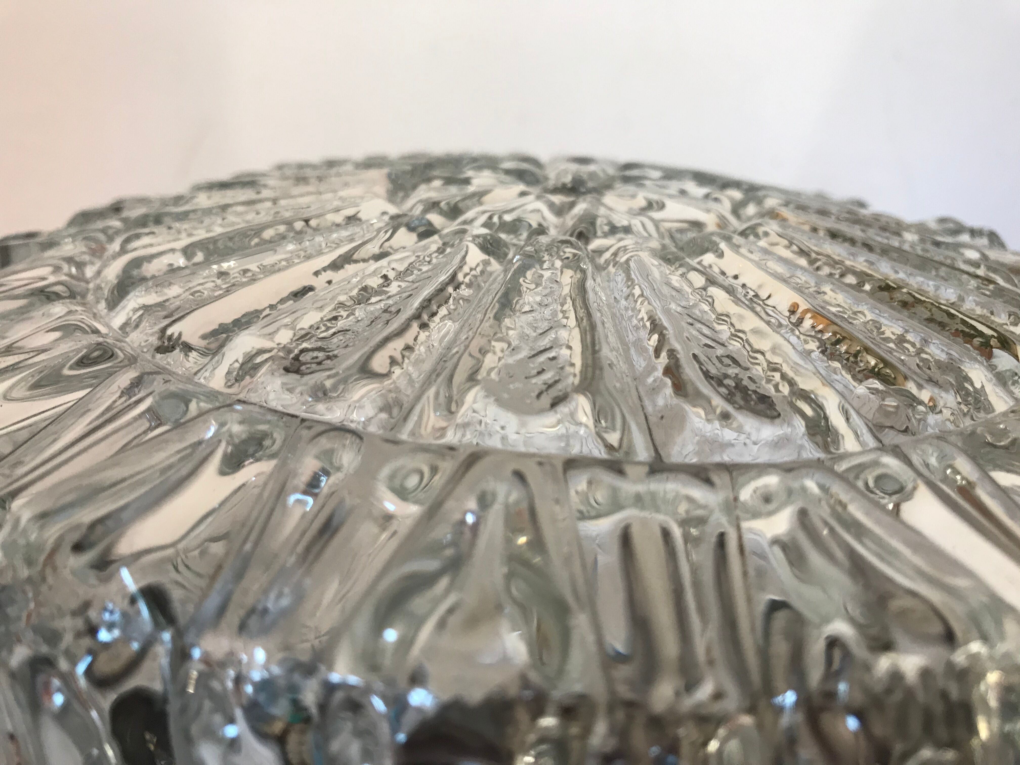 Vintage moulded glass ceiling light