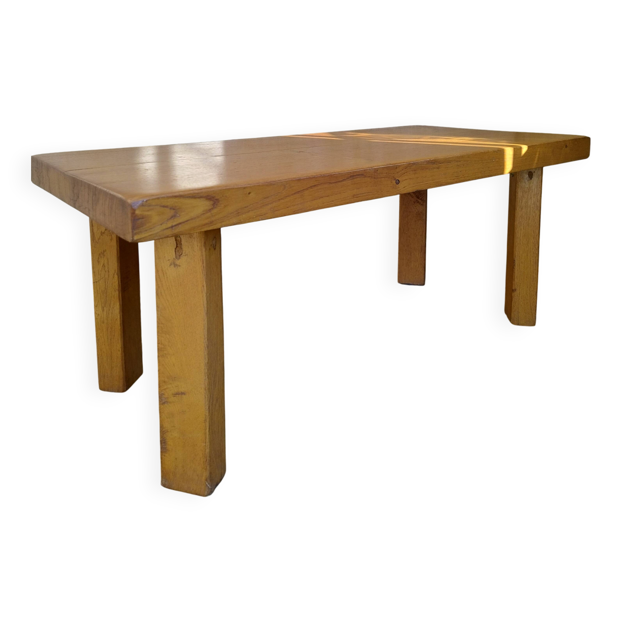 Vintage solid wood coffee table