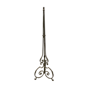 Pied de lampadaire Art déco en fer forgé des années 40