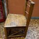 Children's chair in bamboo art nouveau