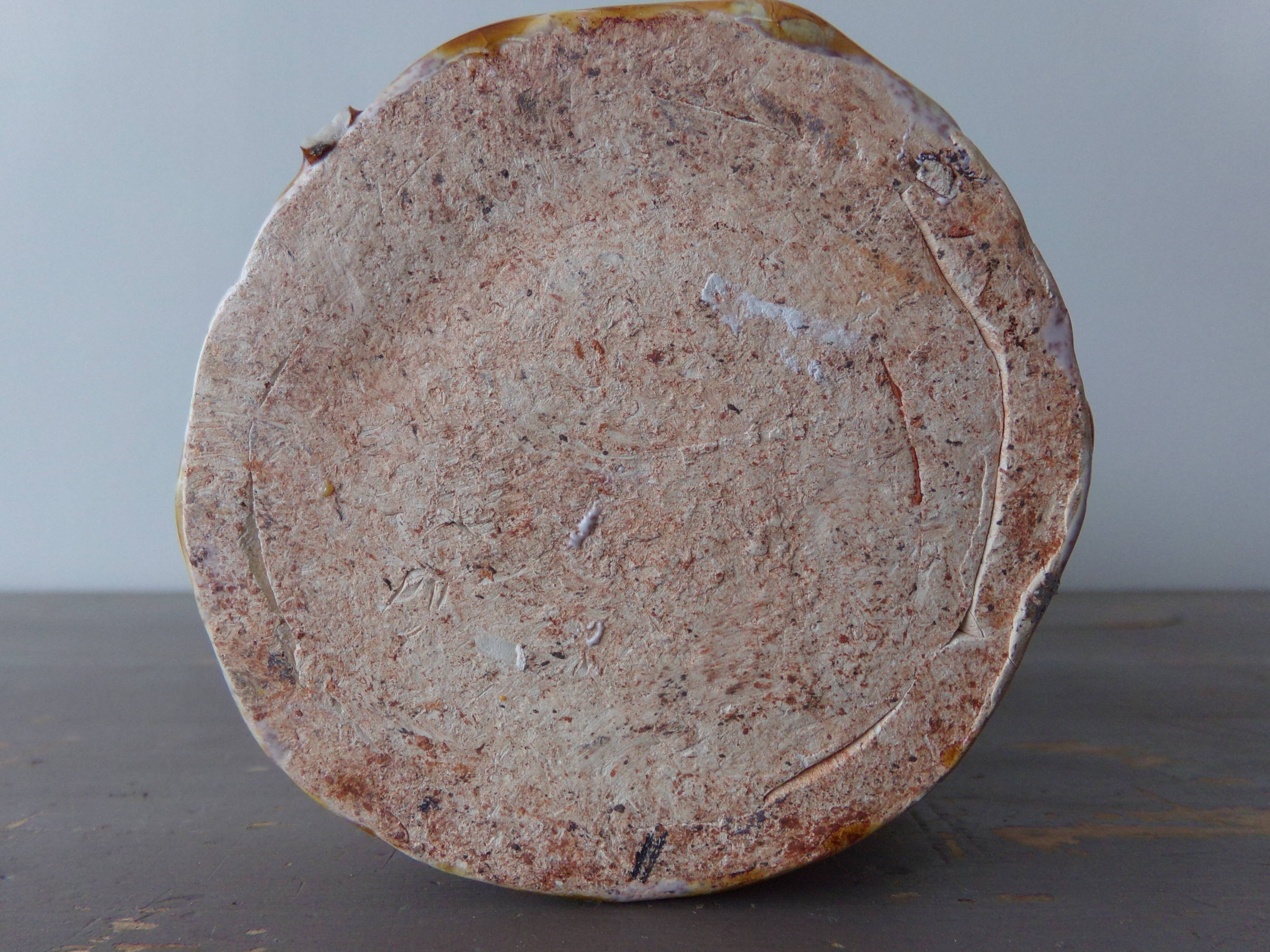 Rolled ceramic vase