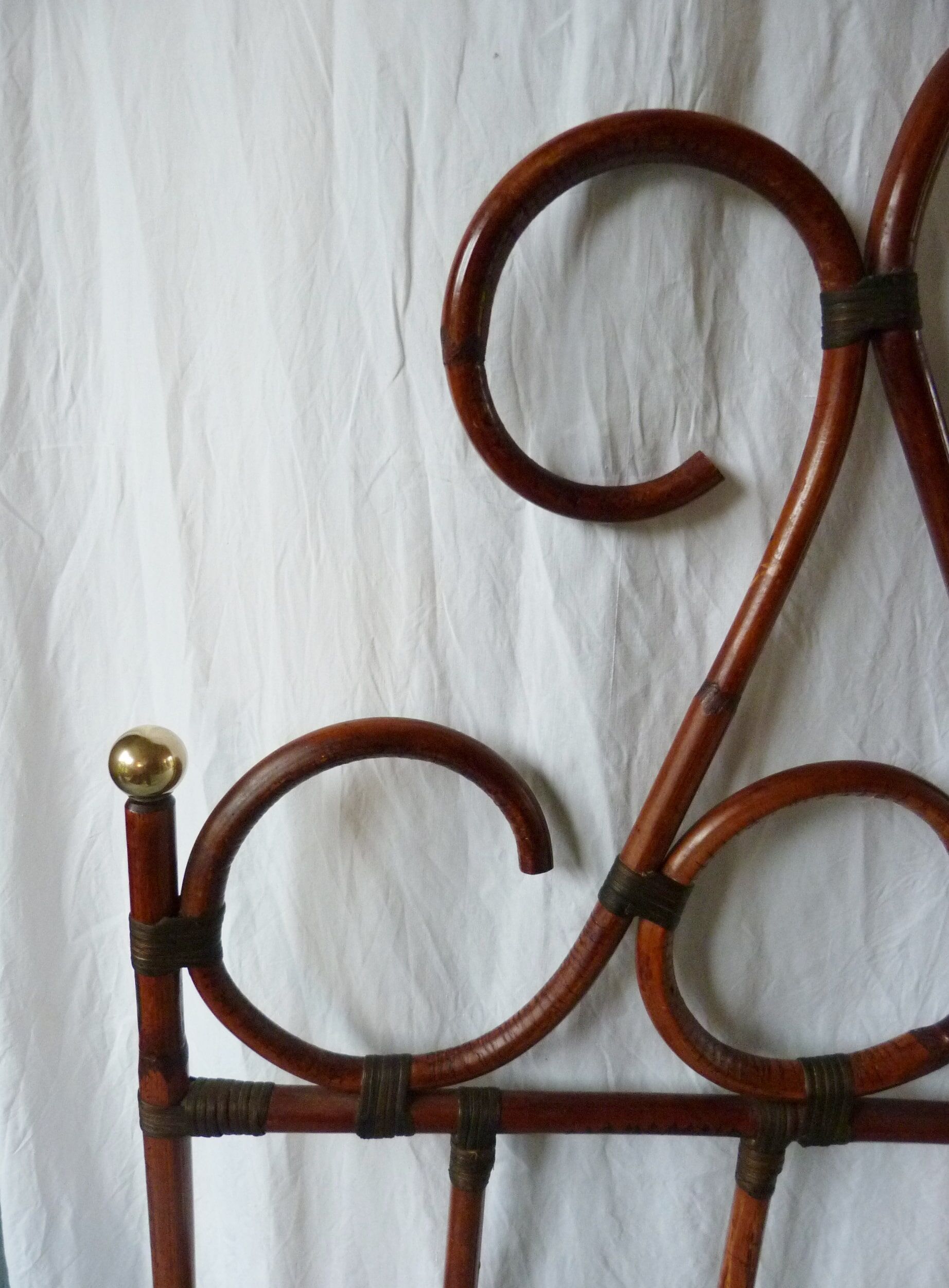 Vintage bamboo headboard