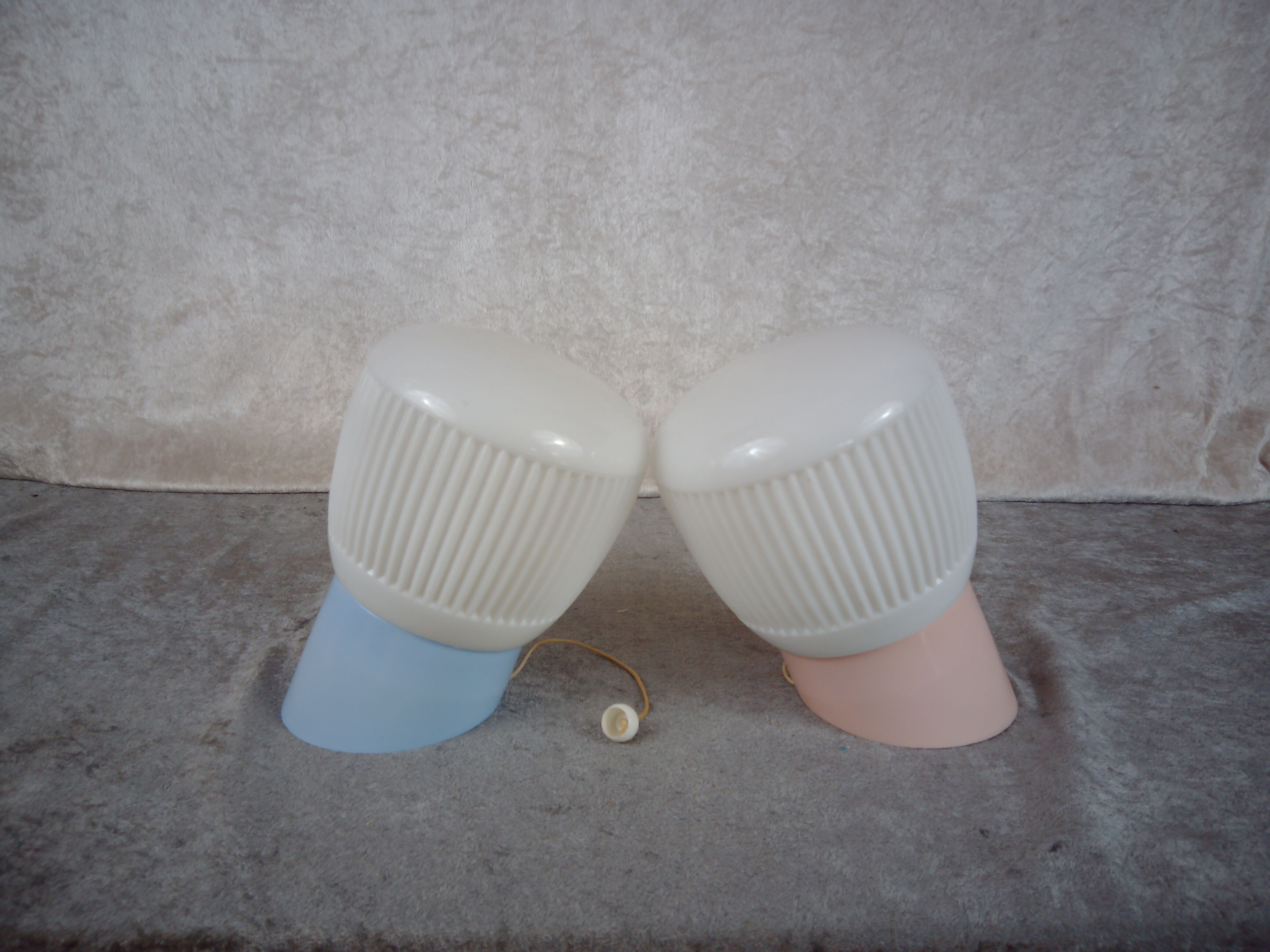 Vintage sconces, "His & Hers" set of 2. Germany 1970/80