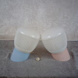 Vintage sconces, "His & Hers" set of 2. Germany 1970/80