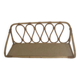 Etagere vintages en rotin par Louis Sognot dans les années 60 Bookshelf