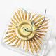 Large pair of gold plated muranoglass sconces by Peill & Putzler