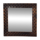 Oak brutalist mirror, 1970s