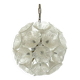 Italian Murano flower glass and chrome sputnik in Venini style. 1970s
