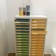 Vintage sorting furniture from the 70s / 30 drawers - industrial / workshop / haberdashery