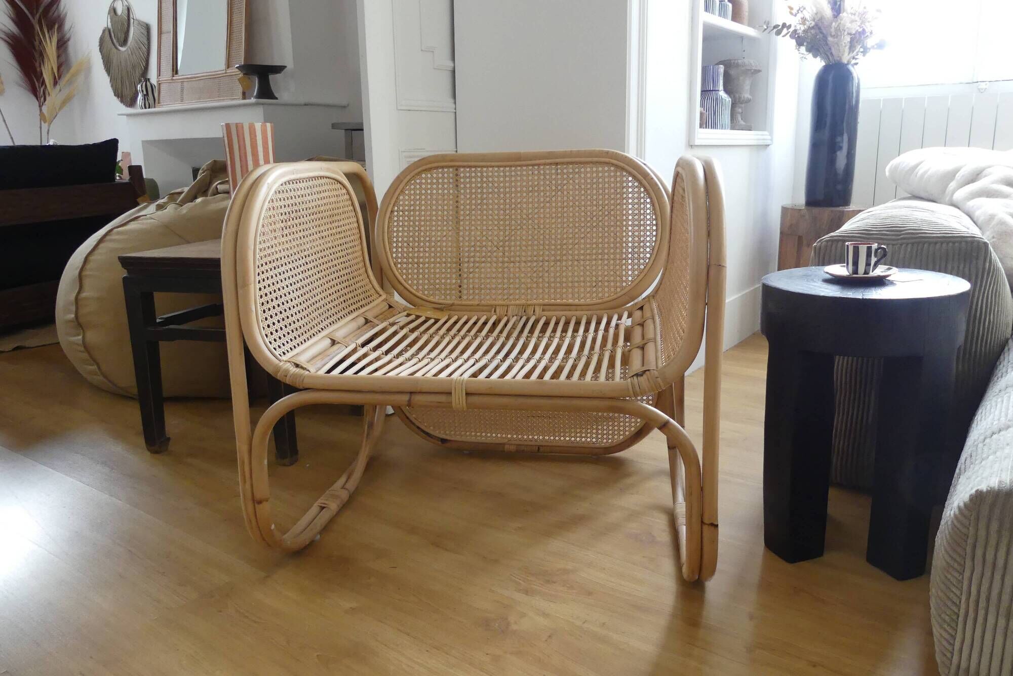 Relax armchair in rattan and canning of balî