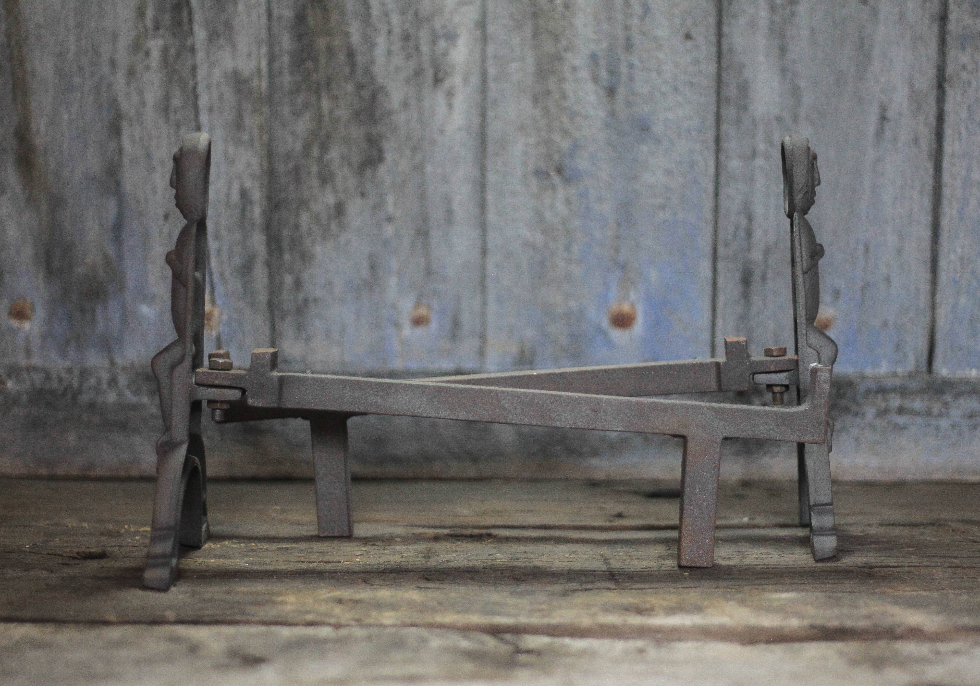 Vintage fireplace grates, Prinner Anton grates, character grates.