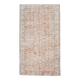 Tapis turc vintage à fleurs rose délavé et beige 5x8, 143x248 cm