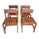Regain elm and leather chairs