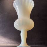 Vase en opaline, verre d'Empoli, Florence Italie 1960