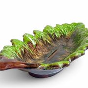 Mid-Century Majolica Centerpiece by Vallauris, Handmade, 1950s France