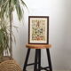 Lithograph vintage vegetables and vegetables framed 1923