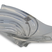 Bowl of fruit Vannes le Chatel Crystal, vintage, 50s, 60