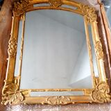 Carved wood mirror