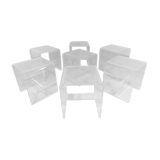 Vintage plexiglass stools 1960-70’s