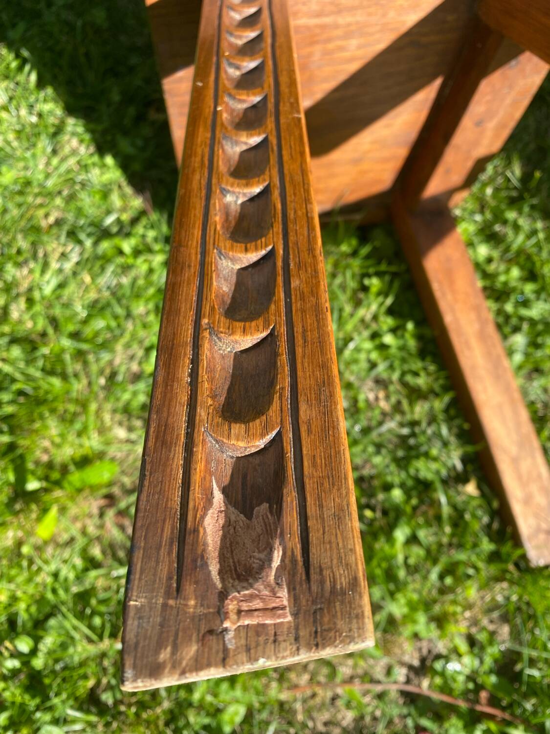 Pair of antique Catalan chairs with sun face motifs, Cerdagne