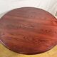 Vintage Art Deco Style Round Dining Table – Oak Top & Chrome Base – Designe