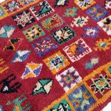 Handmade red Moroccan Berber rug