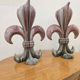 Pair of glazed ceramic vases