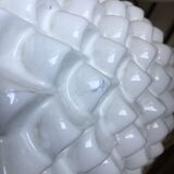 Pineapple white ceramic lamp, 1970