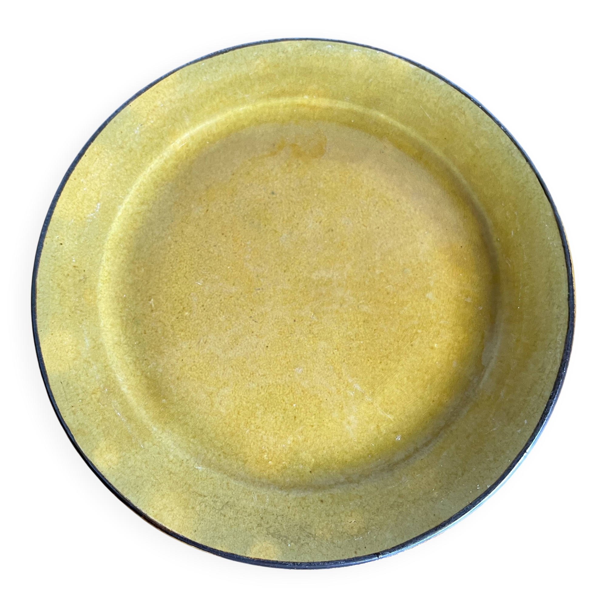 Glazed earthenware centrepiece Aegitna XXL plate Vallauris
