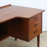 Scandinavian "Boomerang" teak desk - 1960s