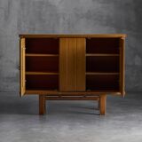 Brutalist Oak Cabinet, Belgium, 1960s