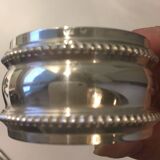Trio of silver metal napkin rings
