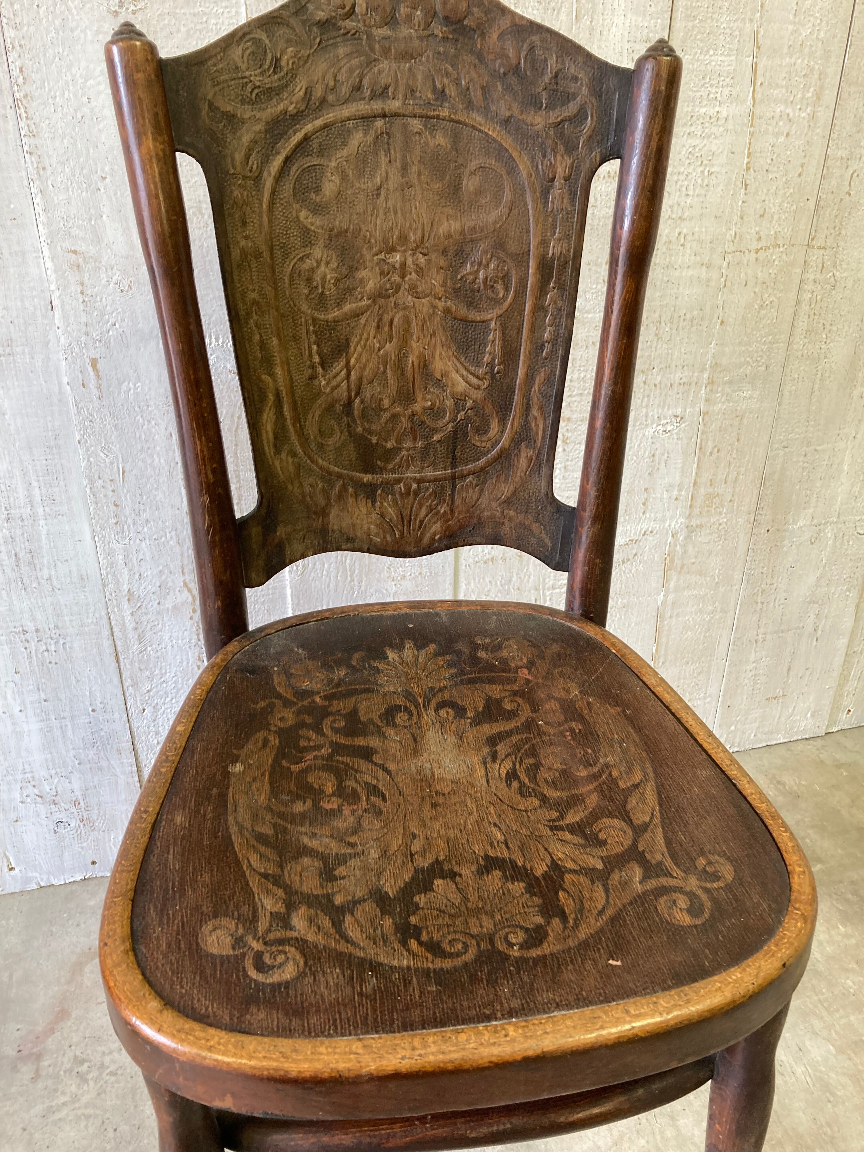 Antique bistro chair