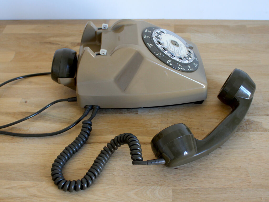 Vintage Socotel phone with rotating dial