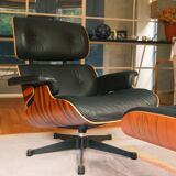 The Eames Lounge Chair, designed by Charles and Ray Eames, 1980s.