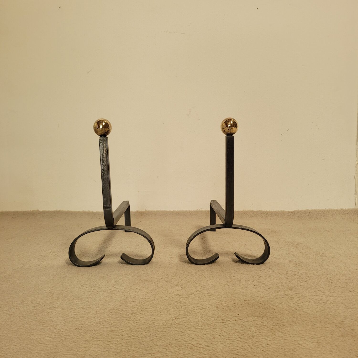 Pair of vintage shirts, brass balls circa 1970