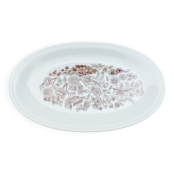 Plat de service ovale Boch La Louviere