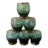 6 verres art deco